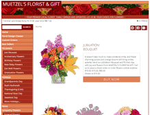 Tablet Screenshot of muetzelflorist.com